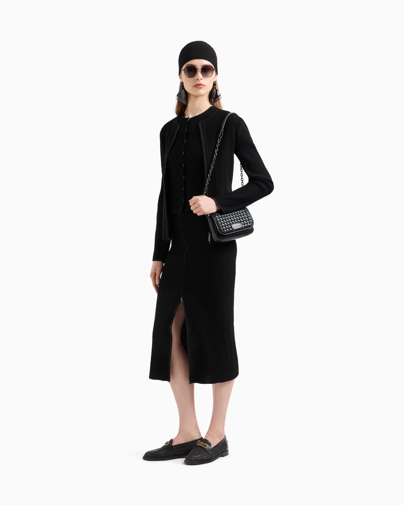 Veste en tissu ottoman perforé Diapositive 1