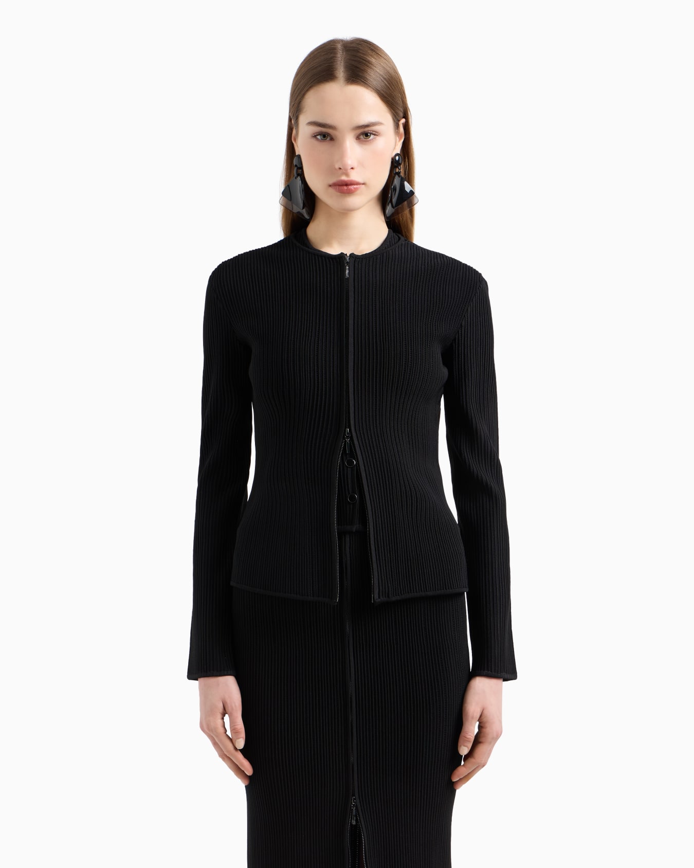 Veste en tissu ottoman perforé Diapositive 3