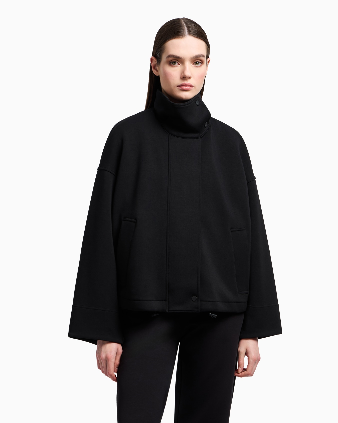 Blouson con zip in tessuto scuba  Slide 3