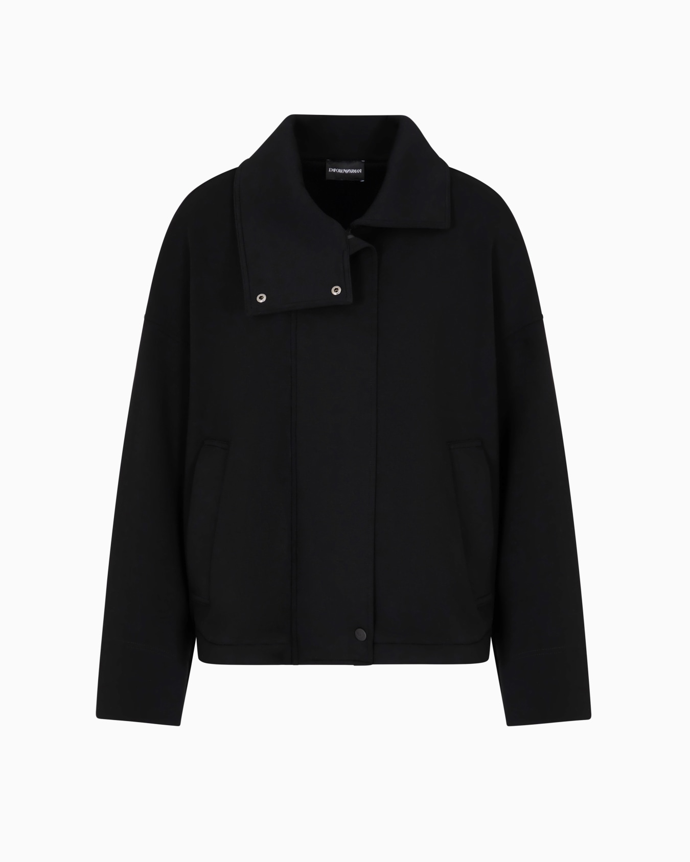Blouson con zip in tessuto scuba  Slide 0