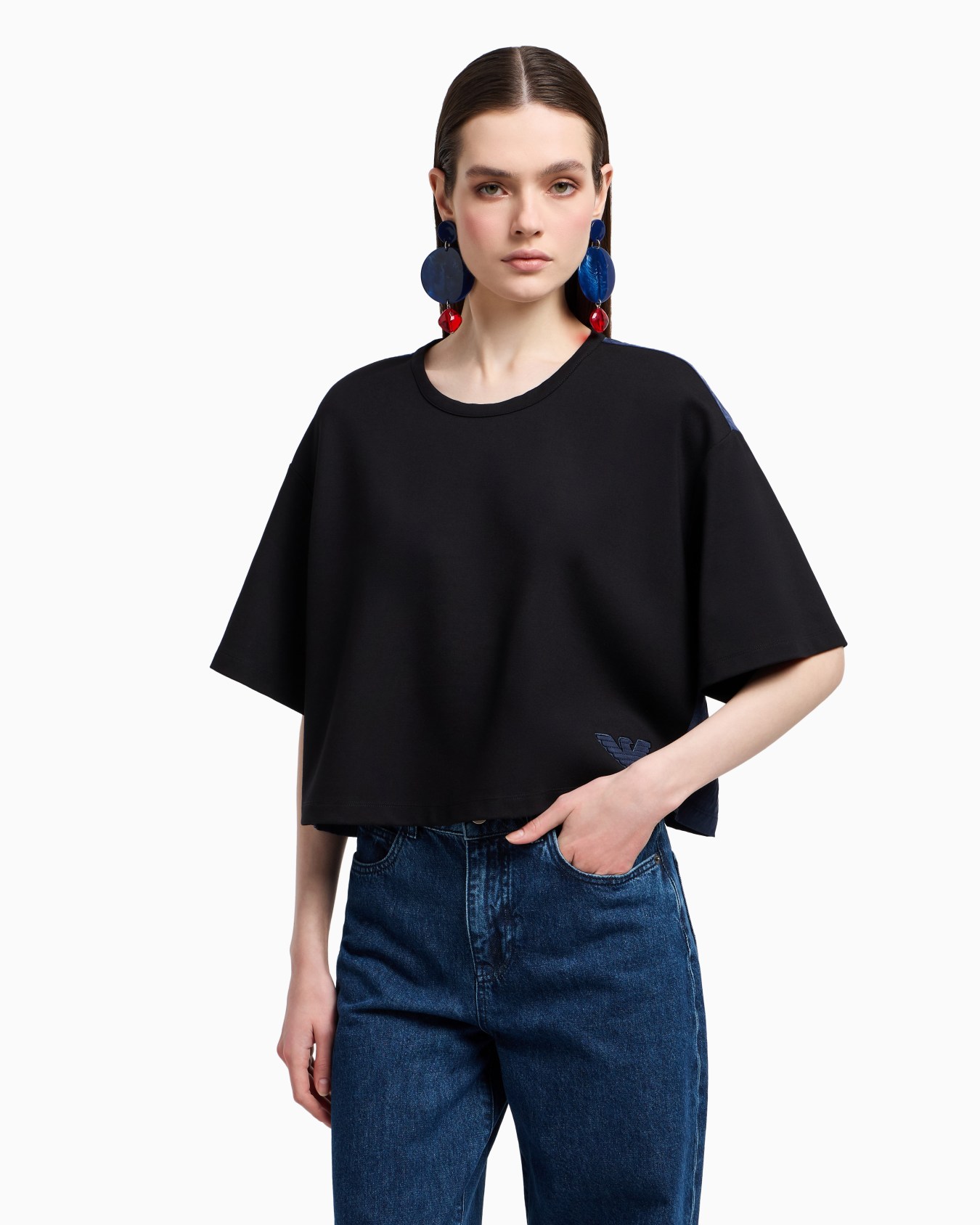 Sudadera de manga corta de punto interlock  Diapositiva 3