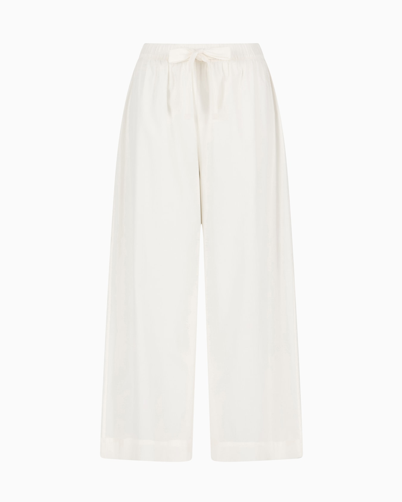 Loungewear trousers with logo embroidery Slide 0