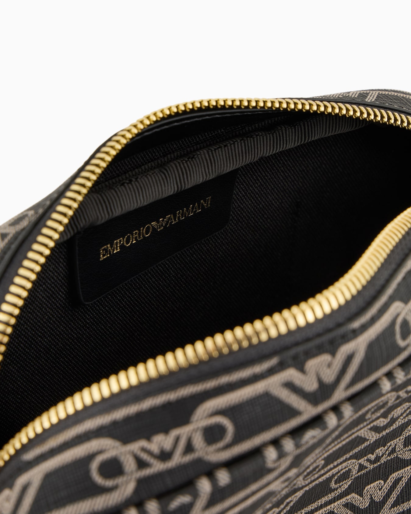 Camera case with shoulder strap and all-over monogram print Slide 4