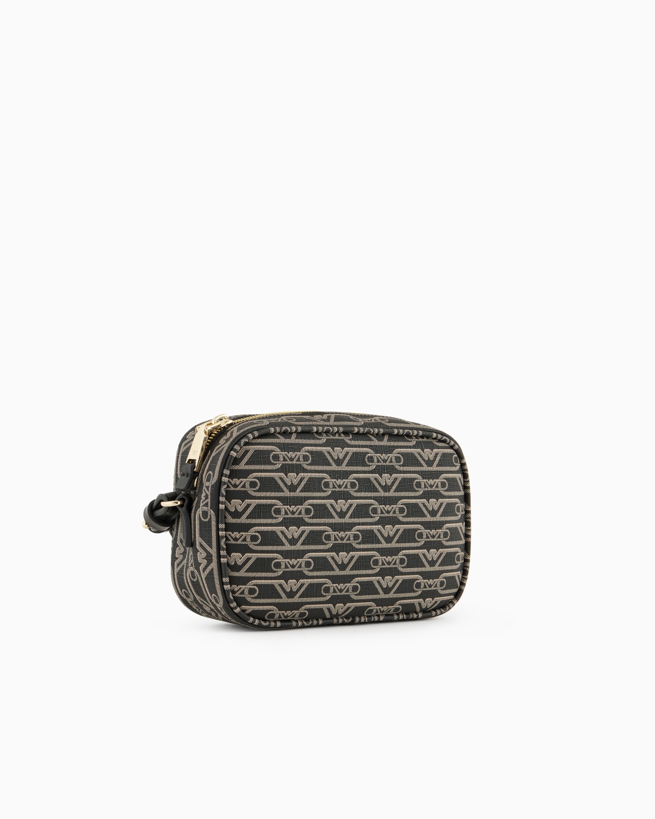 Camera case with shoulder strap and all-over monogram print Slide 2
