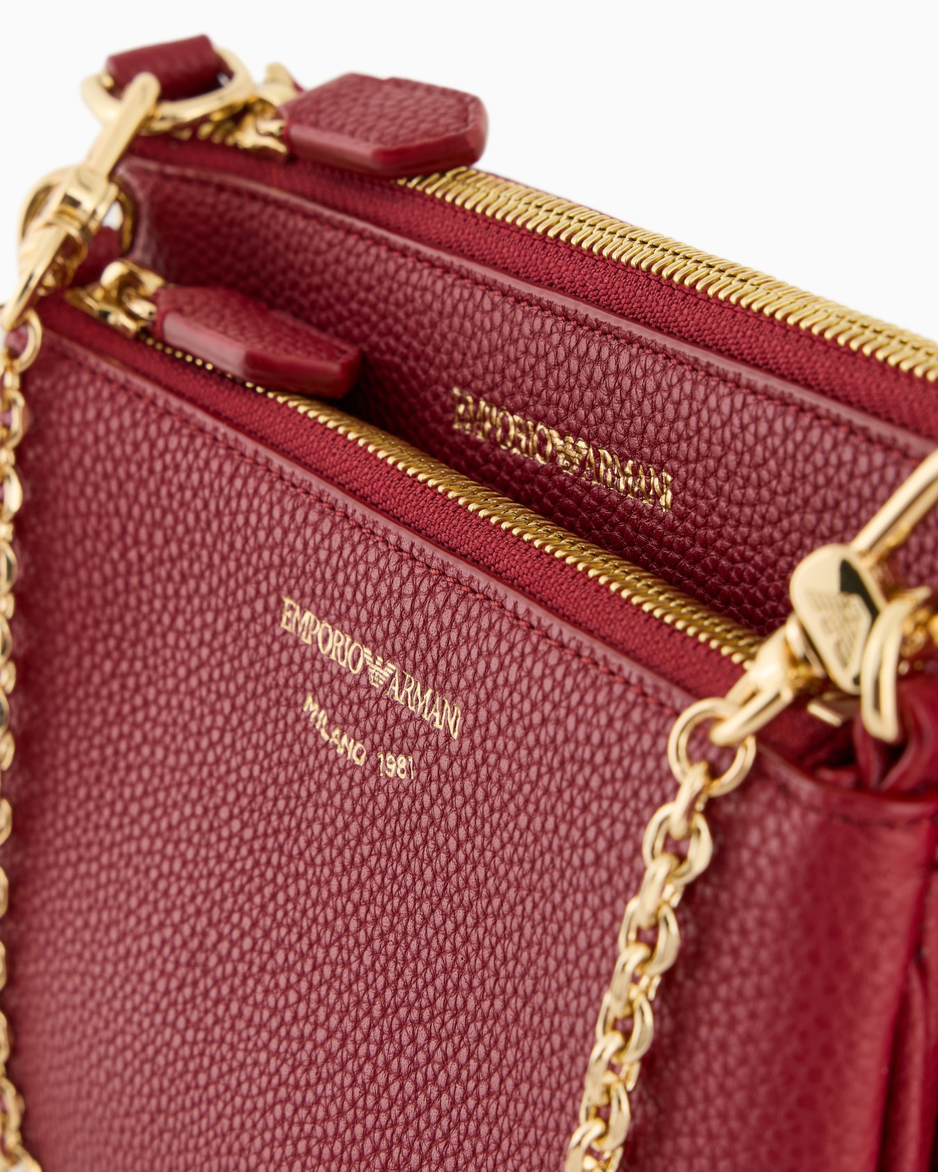 Deer-print double mini bag with shoulder strap Slide 4