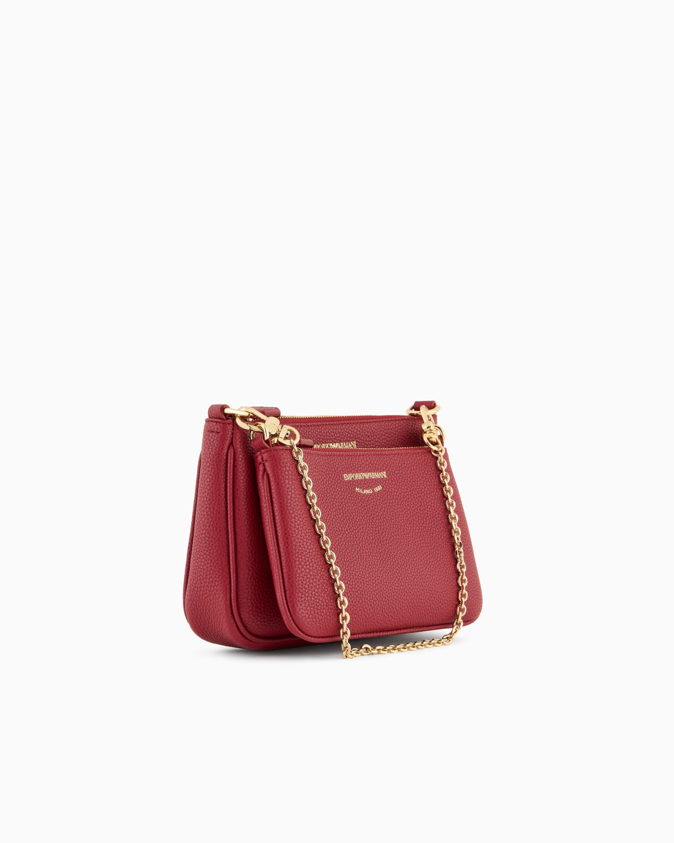 Deer-print double mini bag with shoulder strap Slide 1