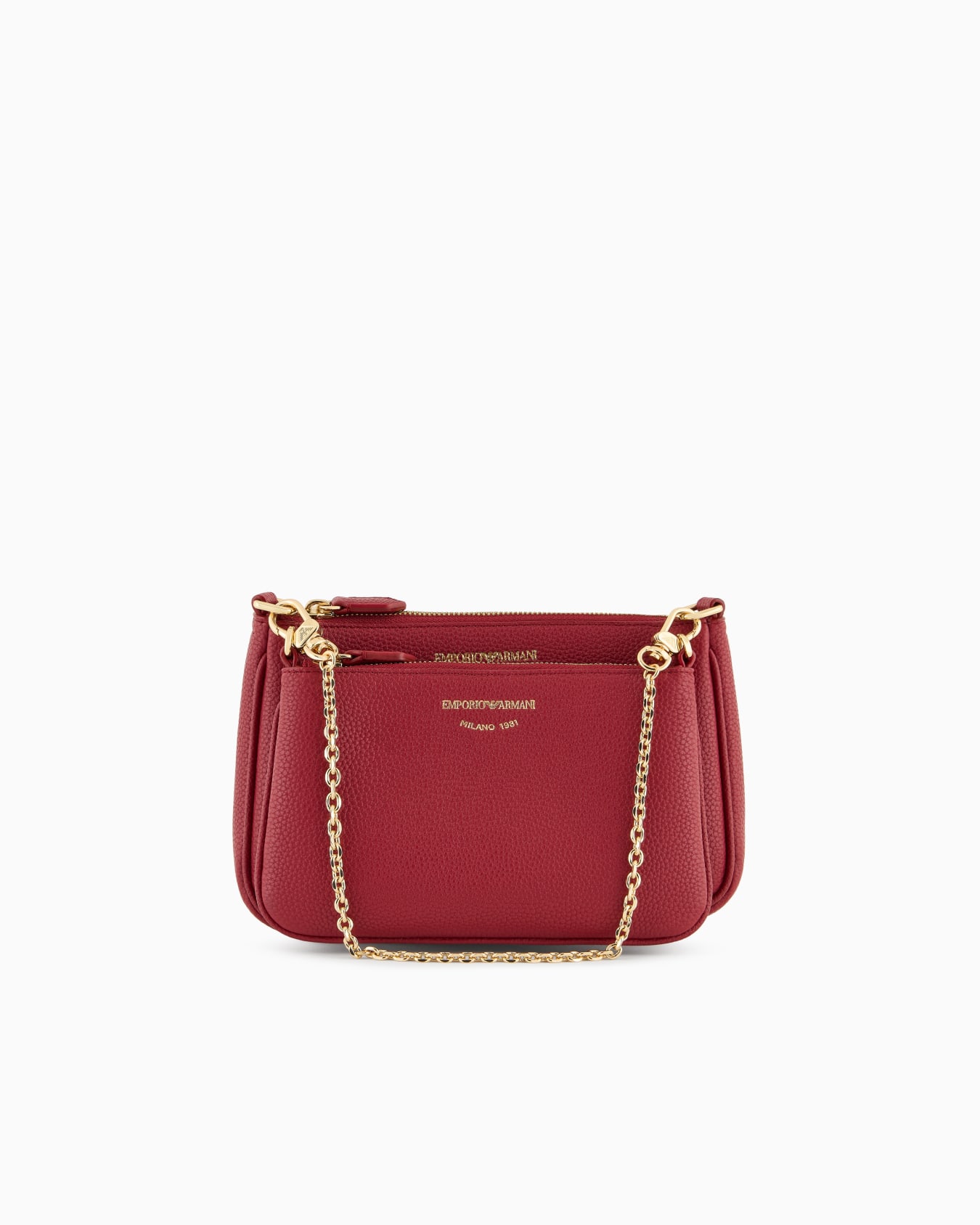 Deer-print double mini bag with shoulder strap Slide 0