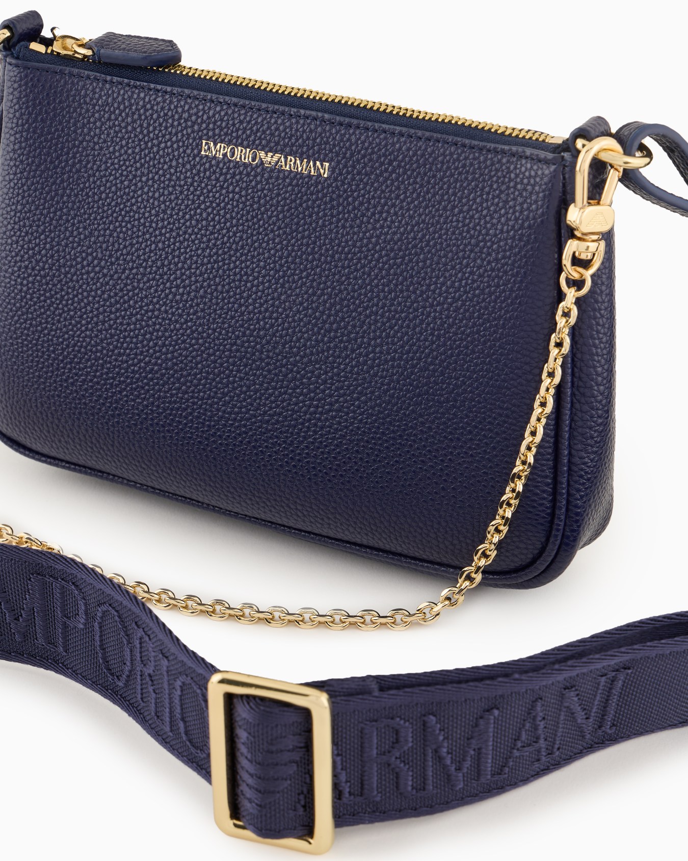 Mini bag doppia a tracolla stampa cervo Slide 4