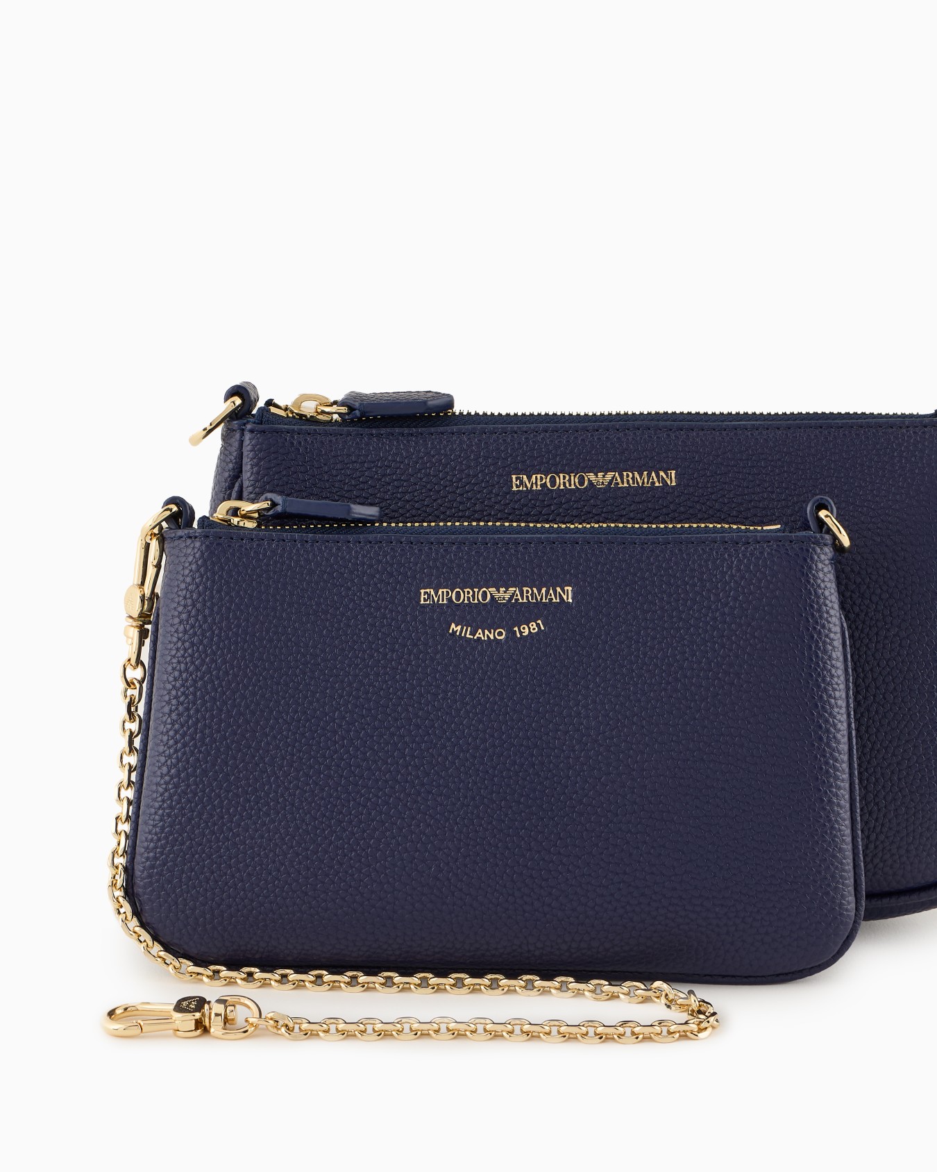 Mini bag doppia a tracolla stampa cervo Slide 5