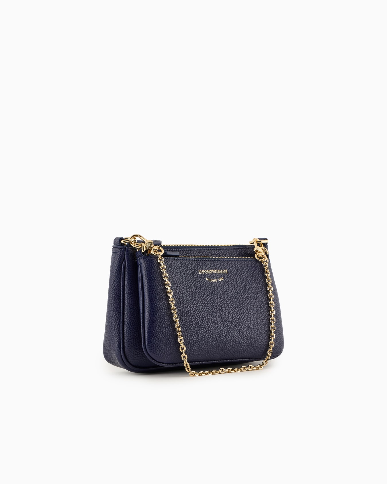 Mini bag doppia a tracolla stampa cervo Slide 1
