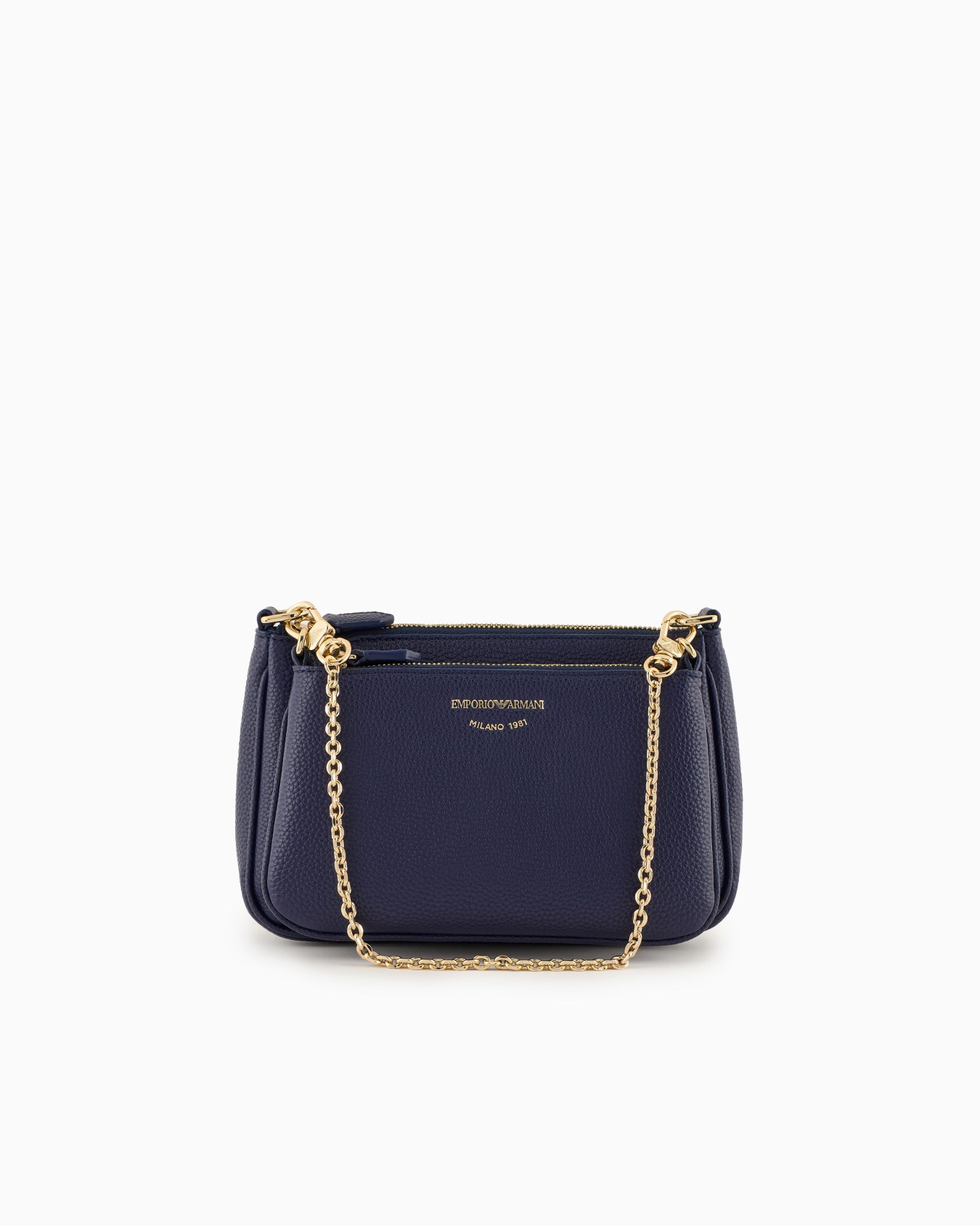 Mini bag doppia a tracolla stampa cervo Slide 0