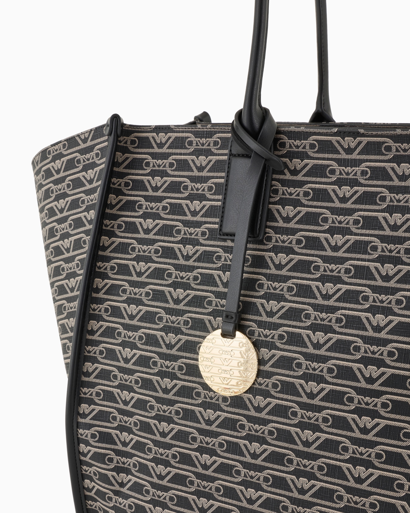 Maxi-Shopper mit Allover-Monogramm-Print Folie 4