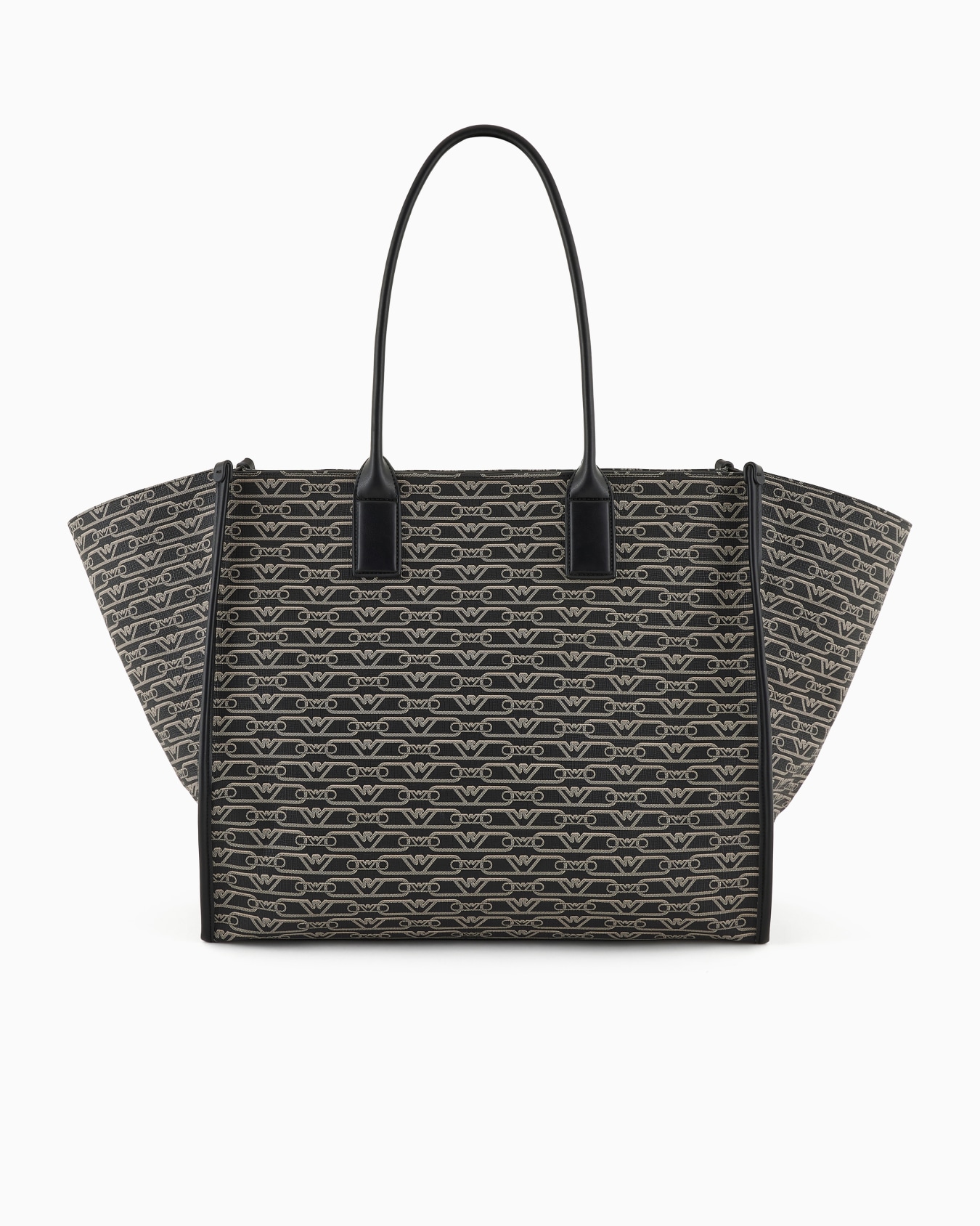 Maxi-Shopper mit Allover-Monogramm-Print Folie 2
