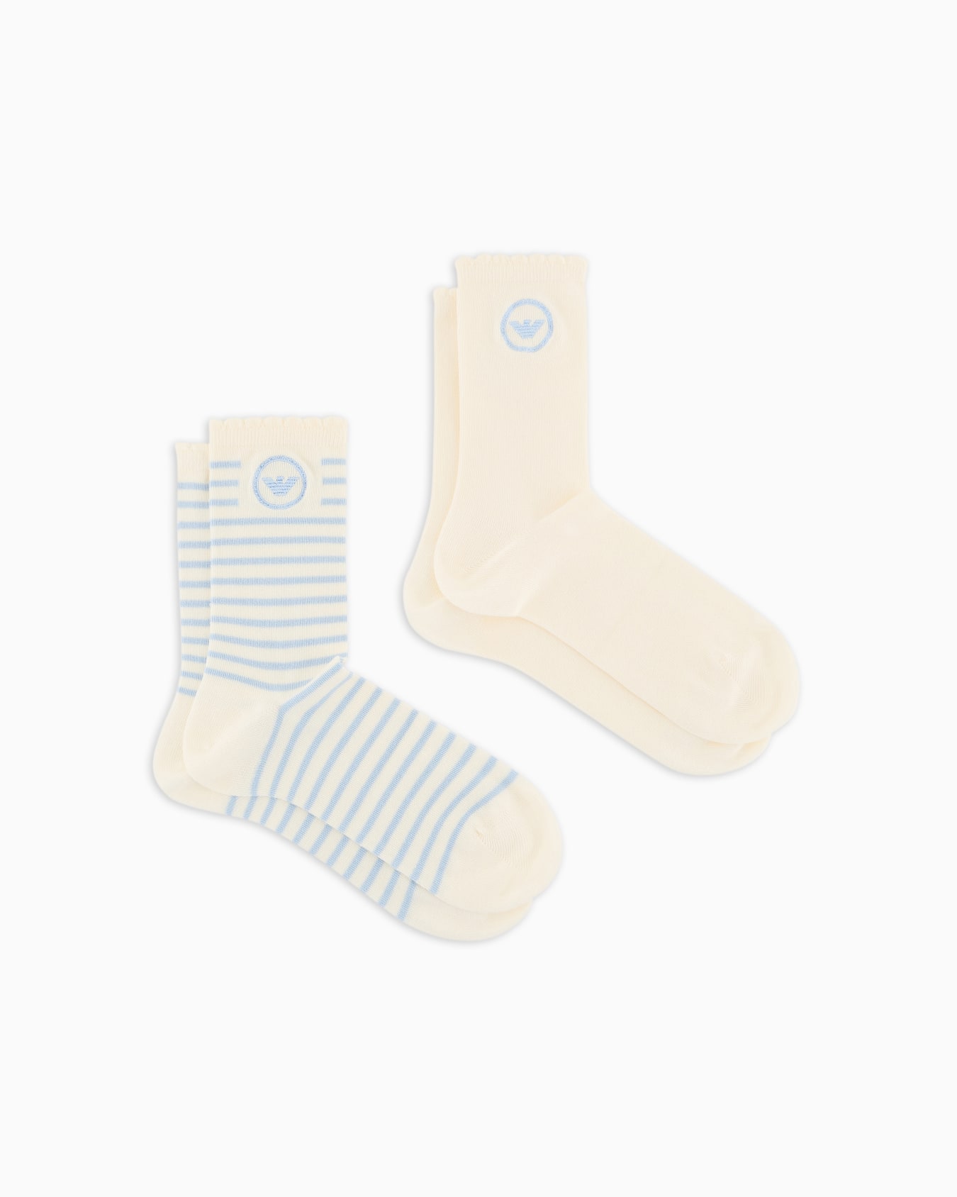 Two-pack of terry socks with jacquard logo Slide 0