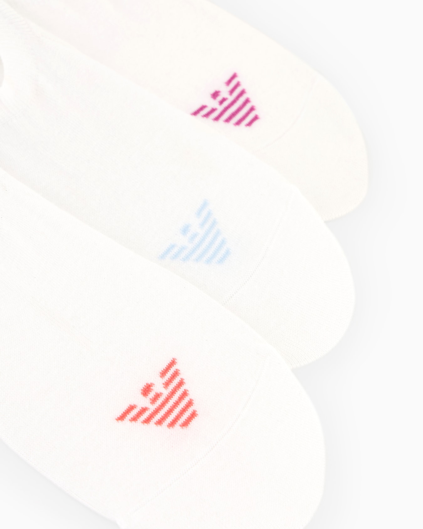 Three-pack of ASV trainer socks with jacquard logo Slide 1
