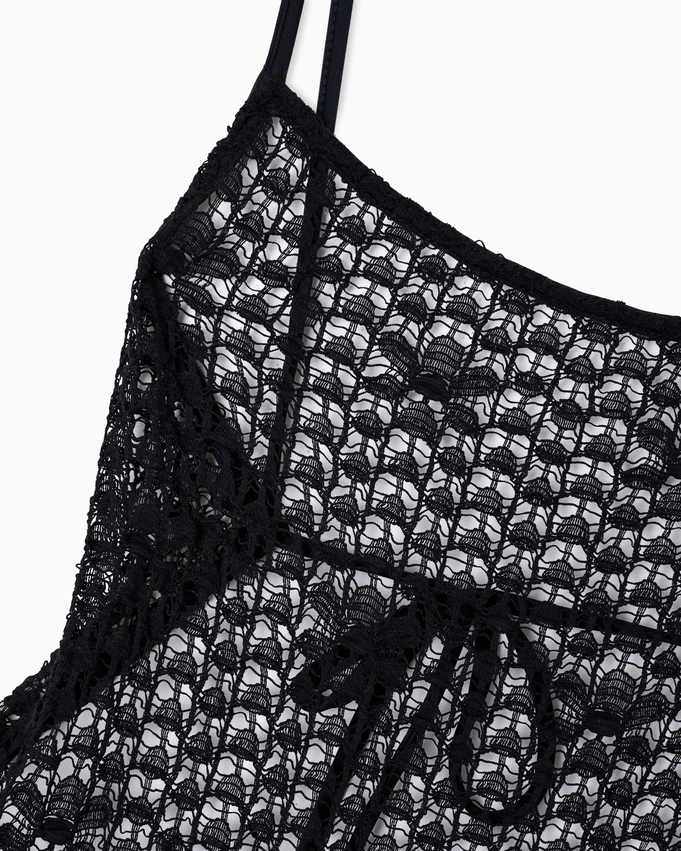 Robe midi de plage en dentelle macramé à motif floral Diapositive 2