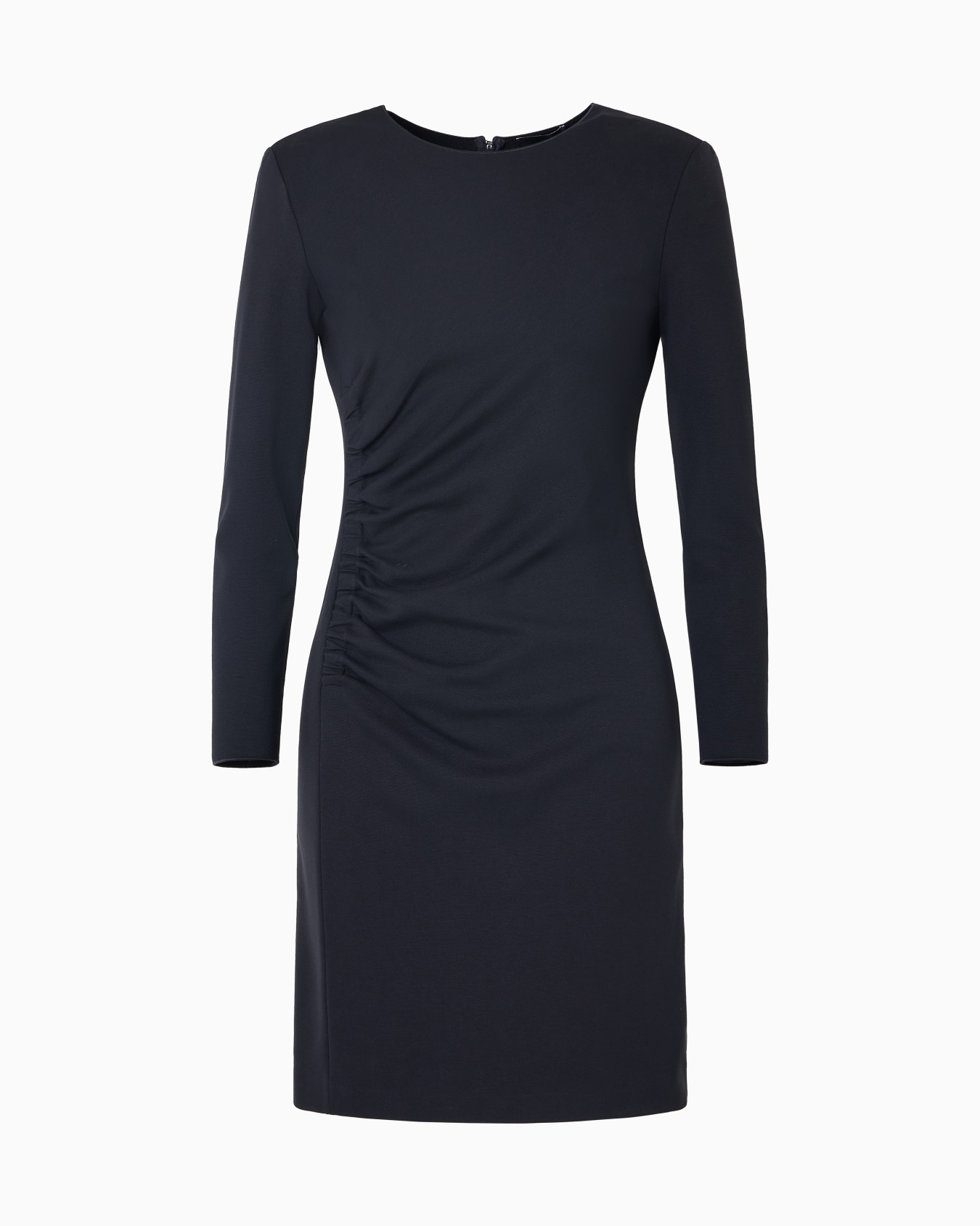 US Exclusive Milano-stitch sheath dress with draping Slide 0