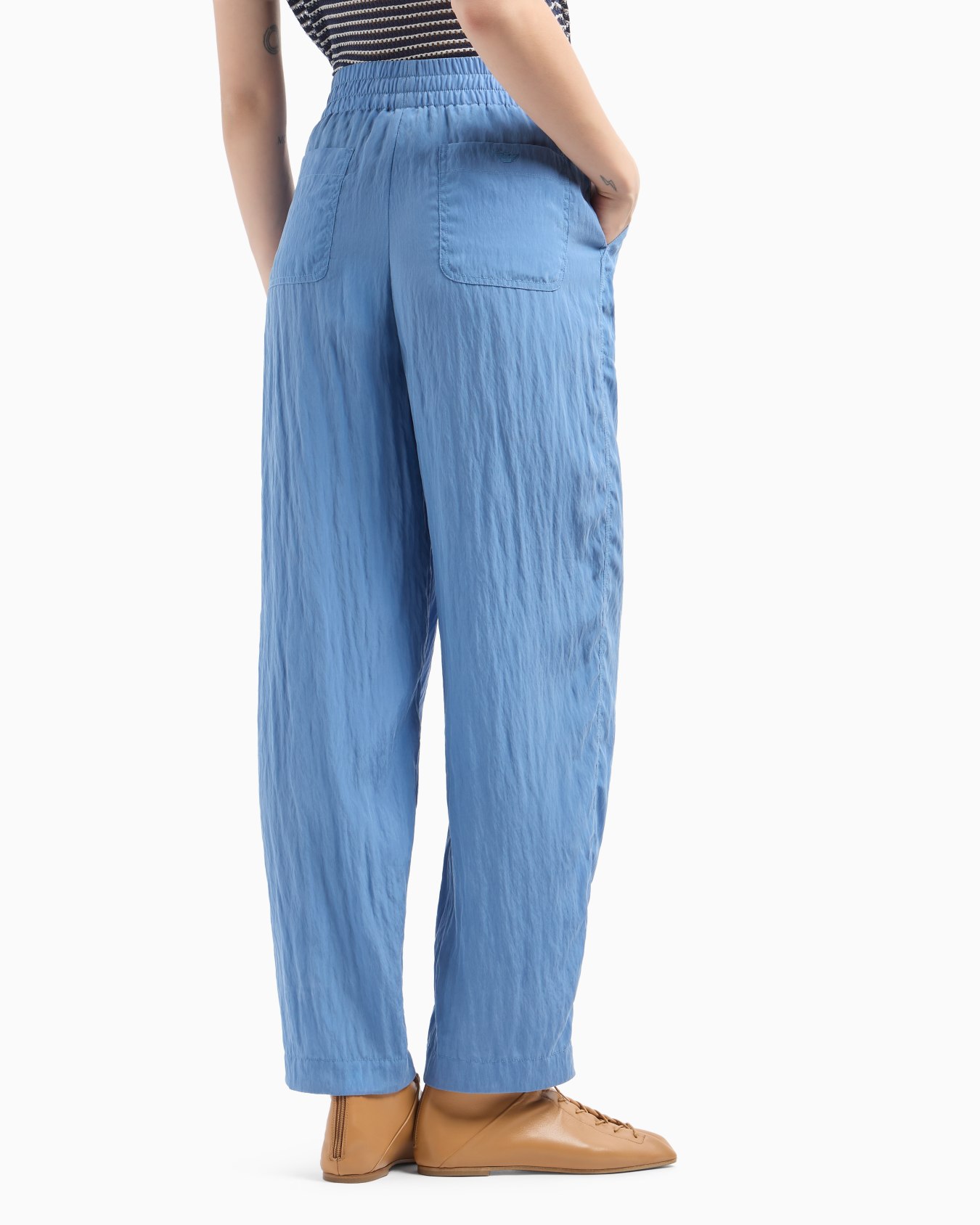 Technical cupro trousers Slide 3