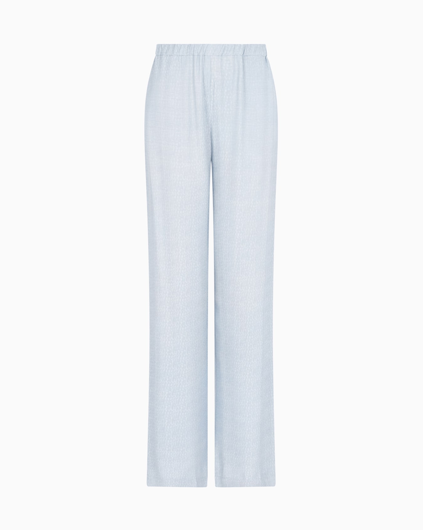 Pantalon à taille extensible en viscose armurée Diapositive 0