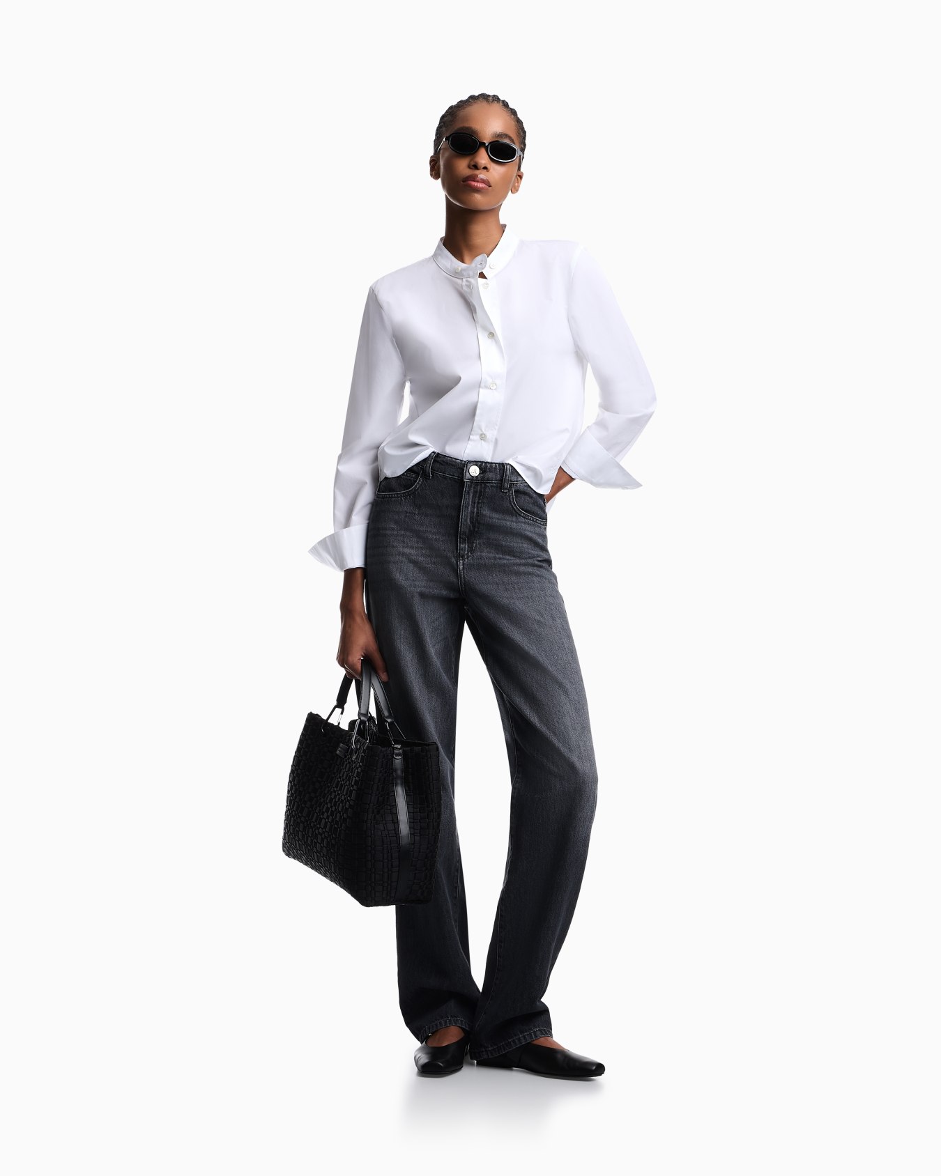 レギュラーフィットジーンズ J4B リヨセル混紡デニム ユーズドルック スライドする 1