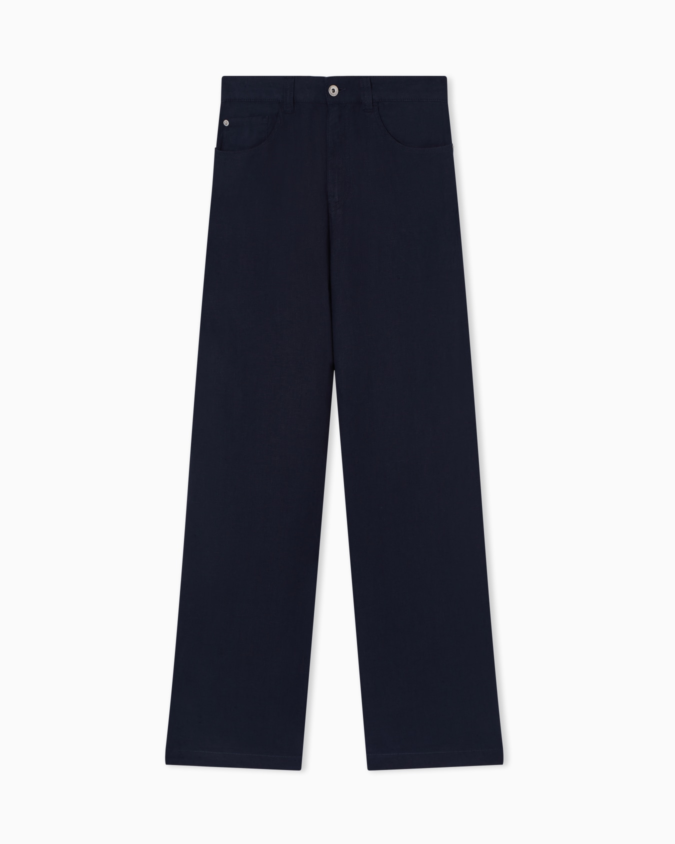 J14 regular-fit linen trousers | Emporio Armani