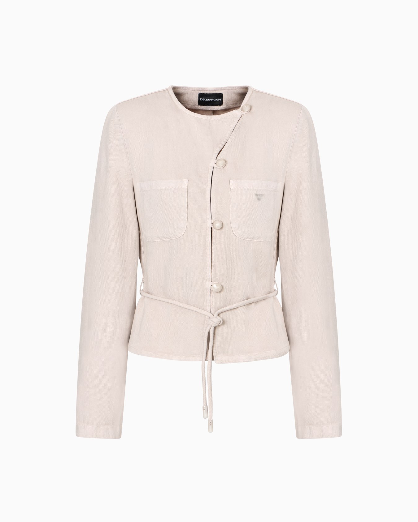 Giacca con laccio in lyocell e lino tinto capo ASV Slide 0