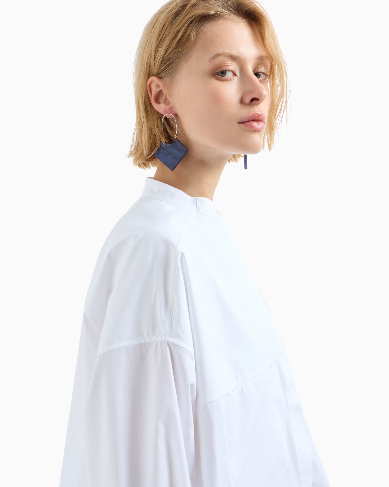 Pure cotton shirt with guru collar  Slide 5