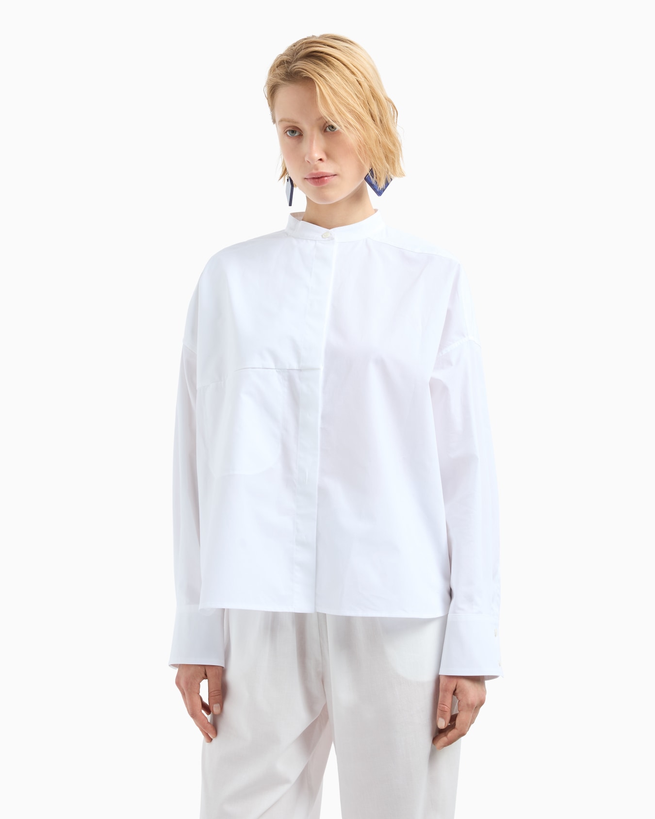Pure cotton shirt with guru collar  Slide 4
