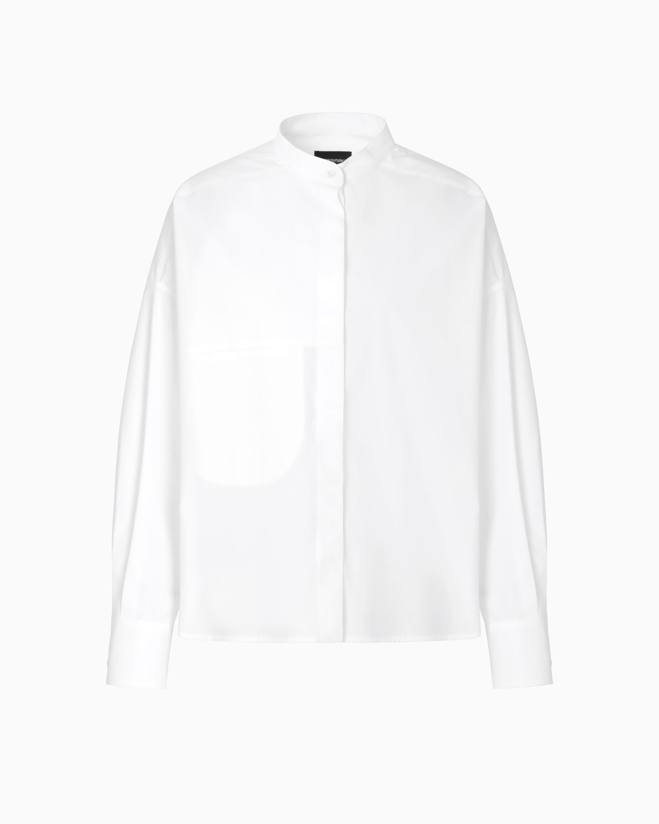 Pure cotton shirt with guru collar  Slide 0
