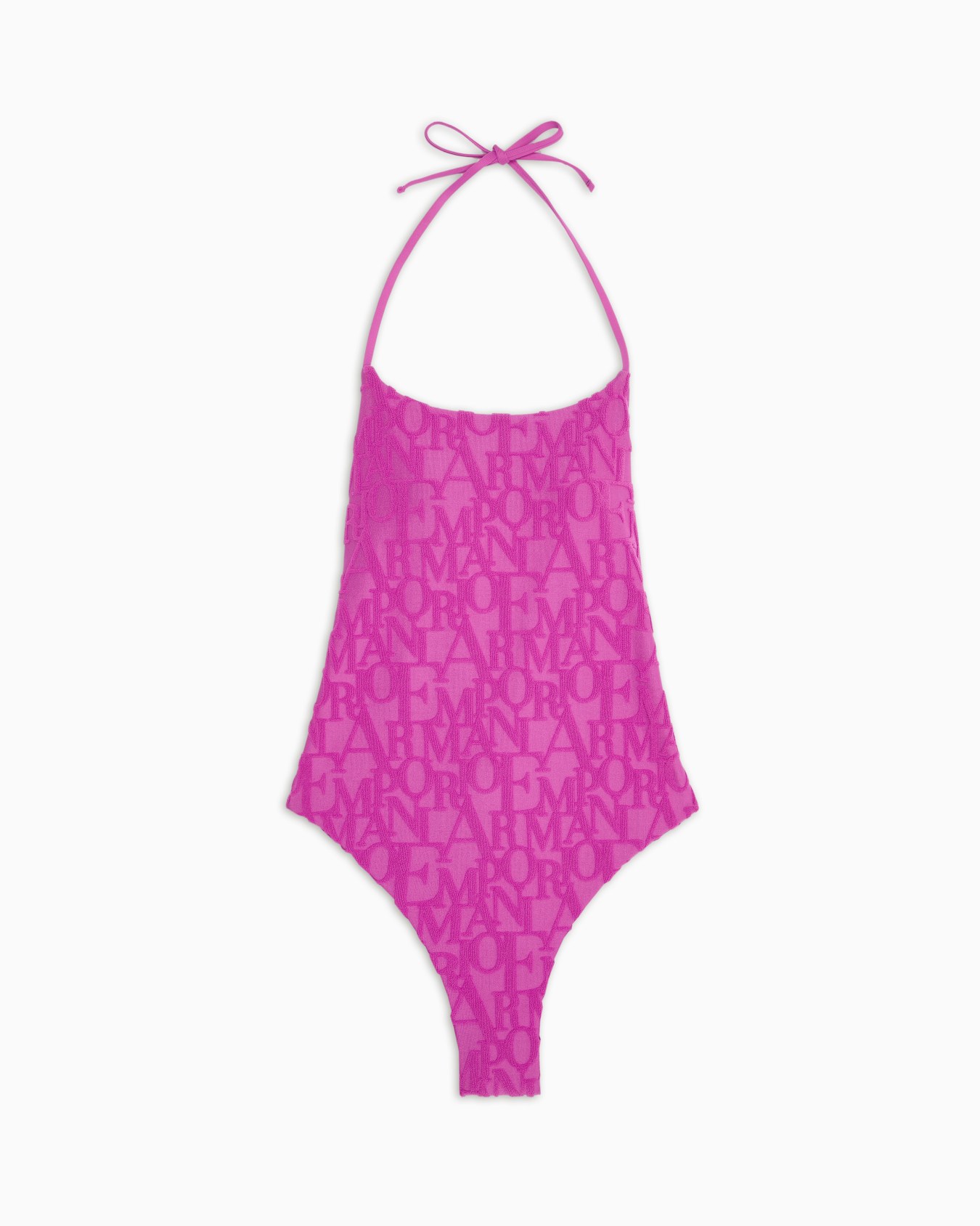 Costume intero in tessuto jacquard riciclato logo bold 3D all over ASV Slide 0