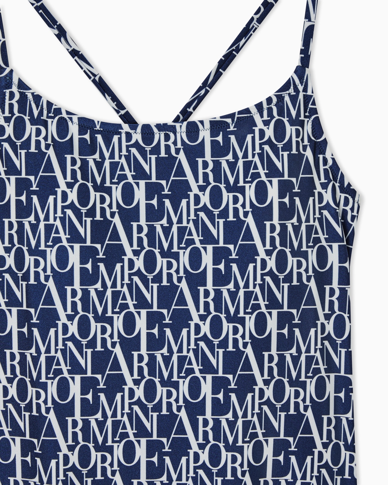 Padded one-piece swimsuit with Logomania print Slide 3