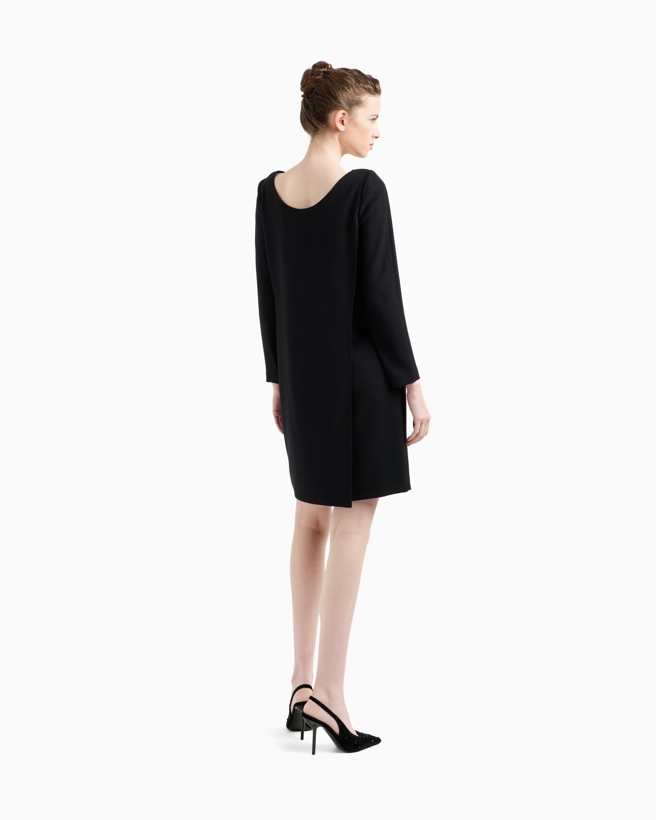 Technical cady dress with front panel Slide 2