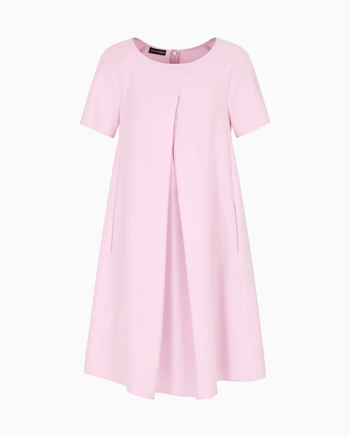Vestido acampanado de cady técnico con maxipliegue godet Diapositiva 0