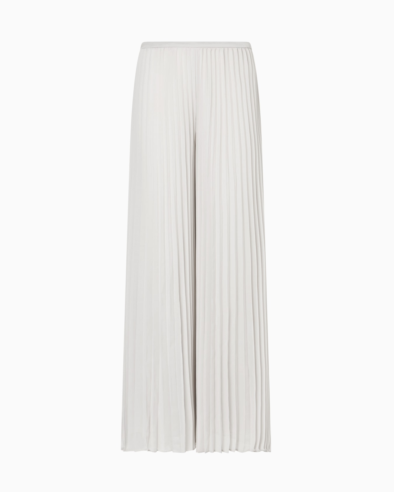 Pleated trousers in technical georgette  Slide 0
