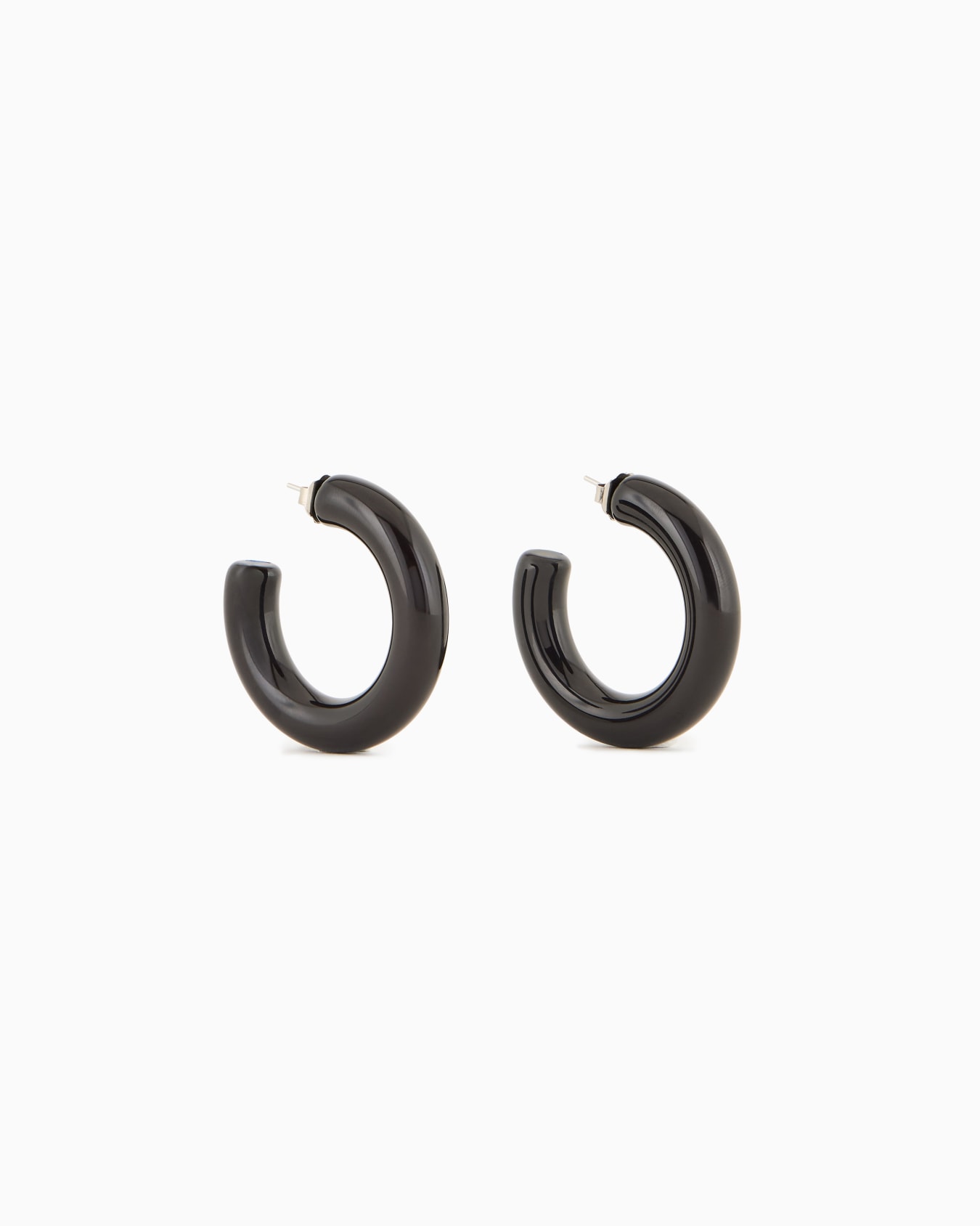 Oversized, multicoloured hoop earrings Slide 0