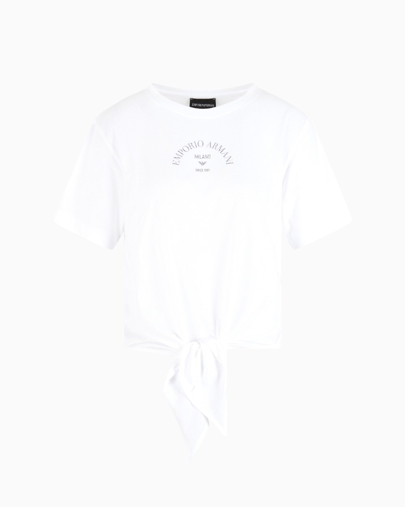 T-shirt en jersey léger avec nœud Diapositive 0
