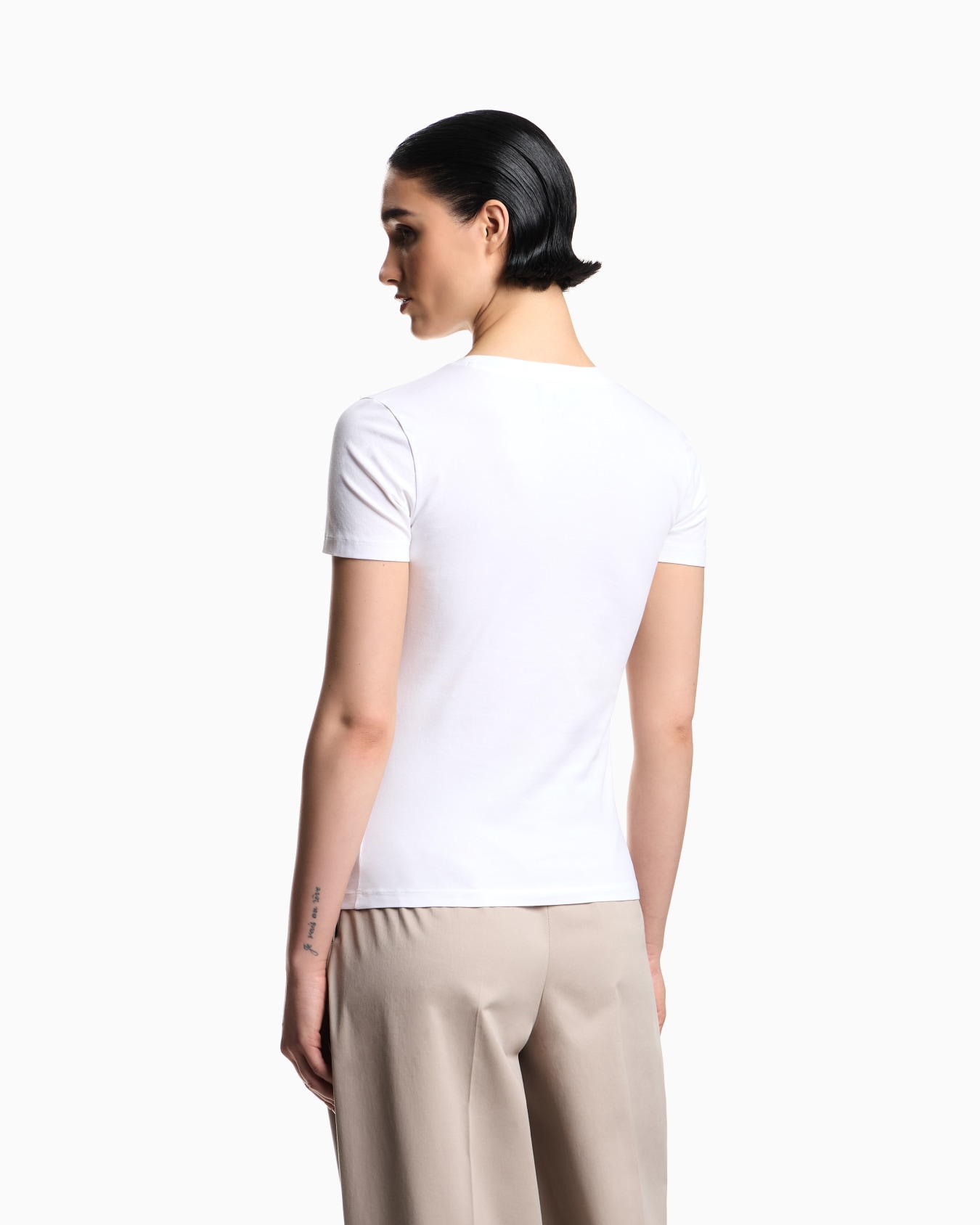 ASV stretch-jersey slim-fit T-shirt with oversized eagle pattern Slide 2