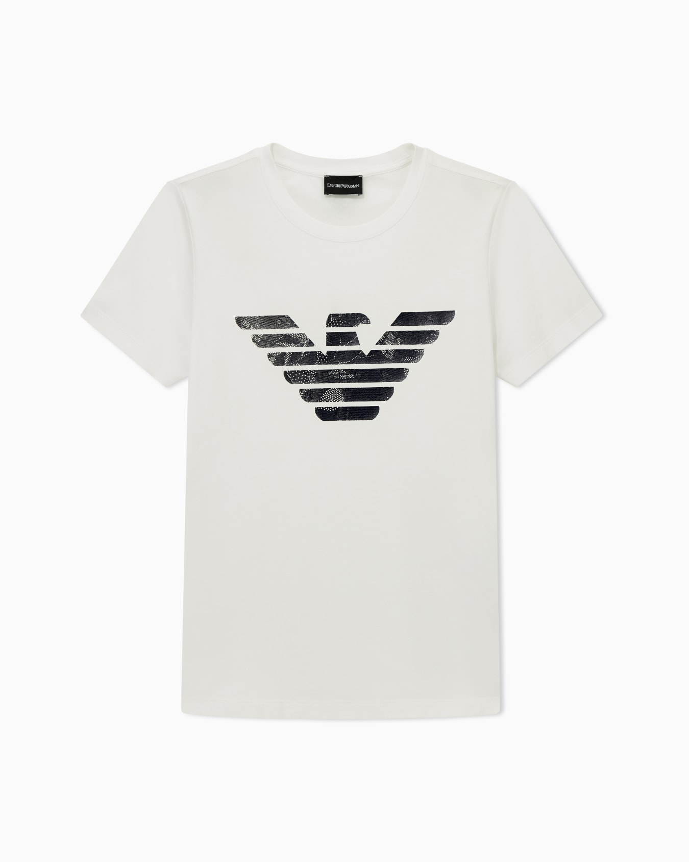 T-shirt regular fit in lightweight stretch cotton jersey Slide 0