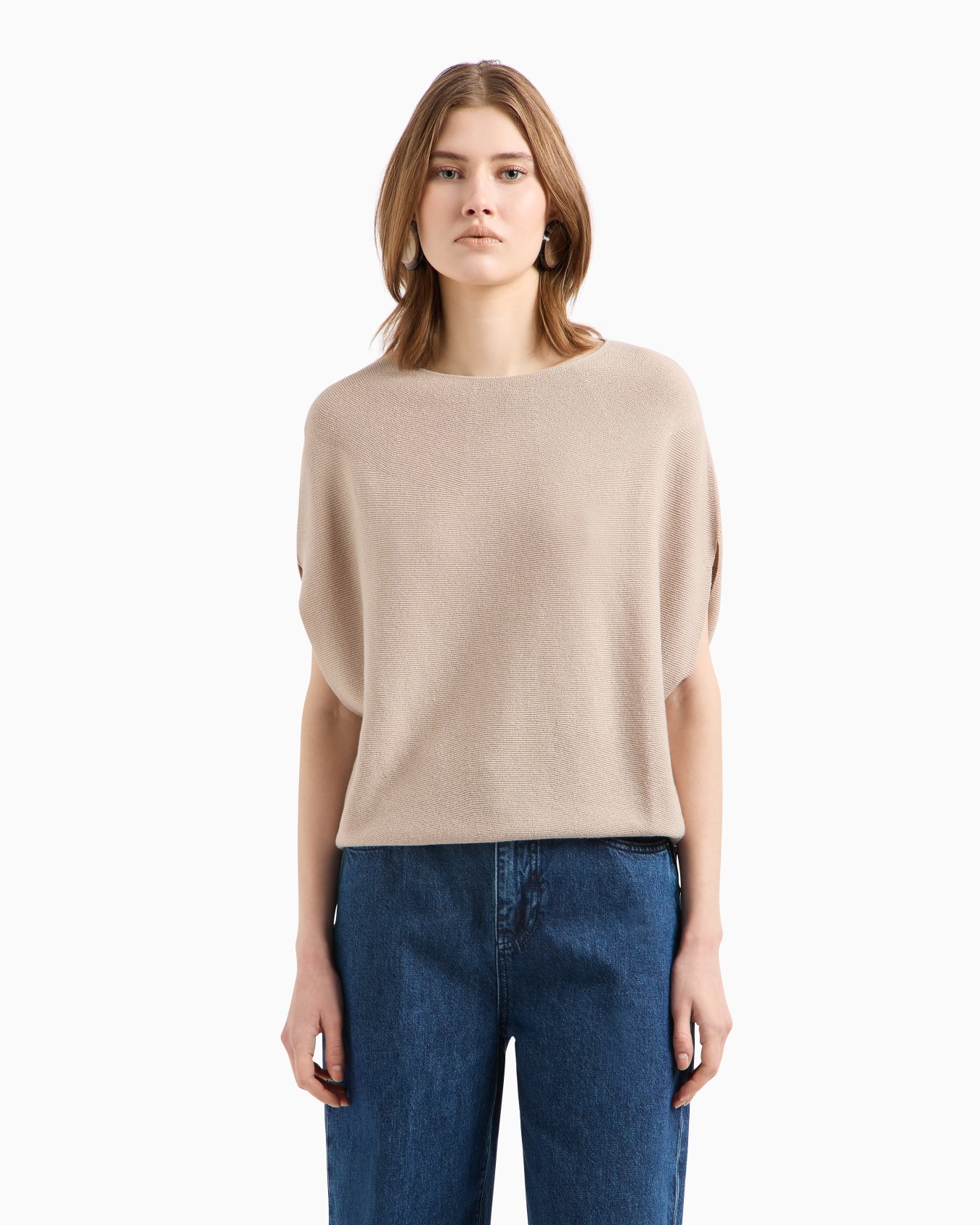 Seamless jumper in a links-stitch knit Slide 3