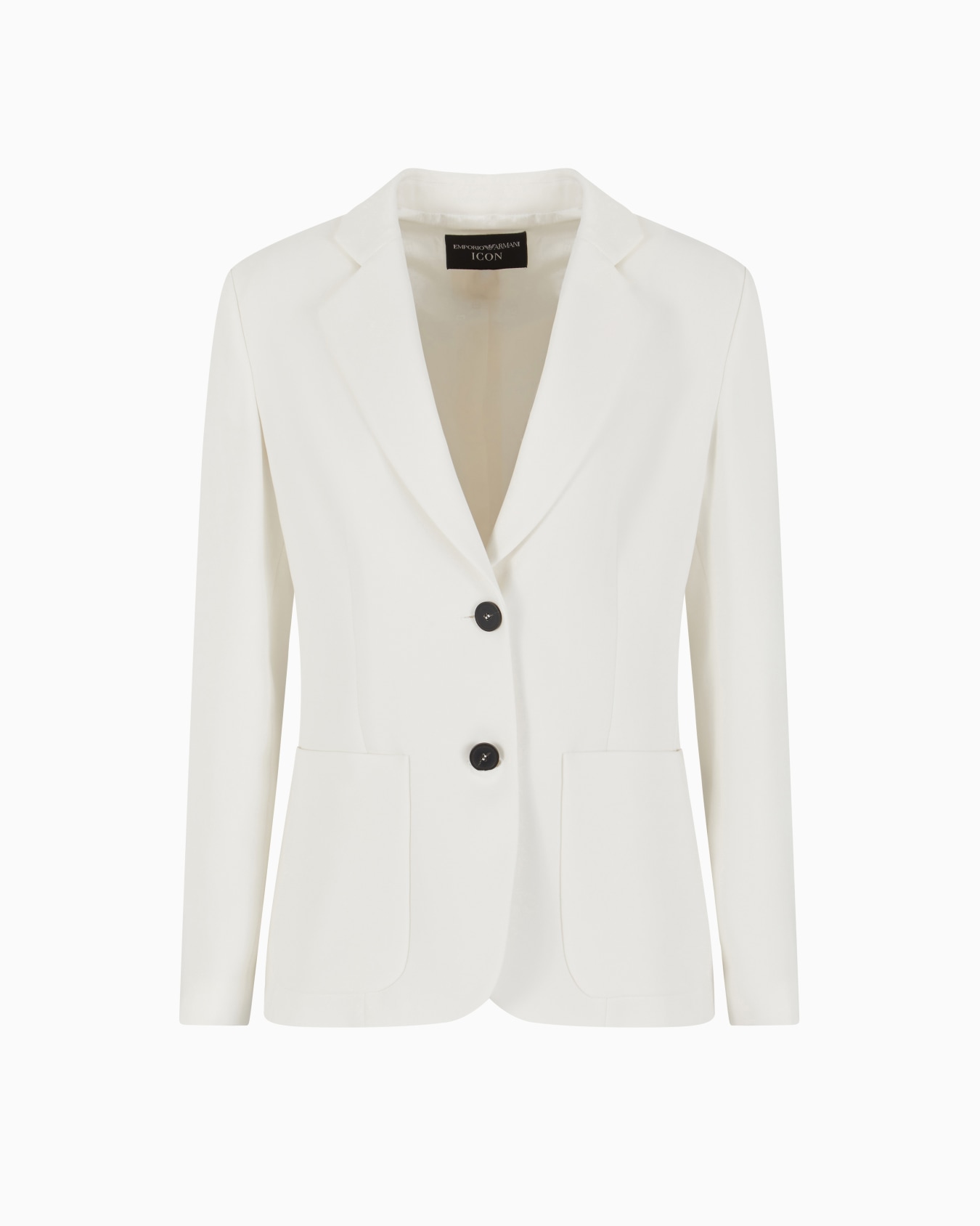Icon single-breasted blazer in triacetate fabric Slide 0