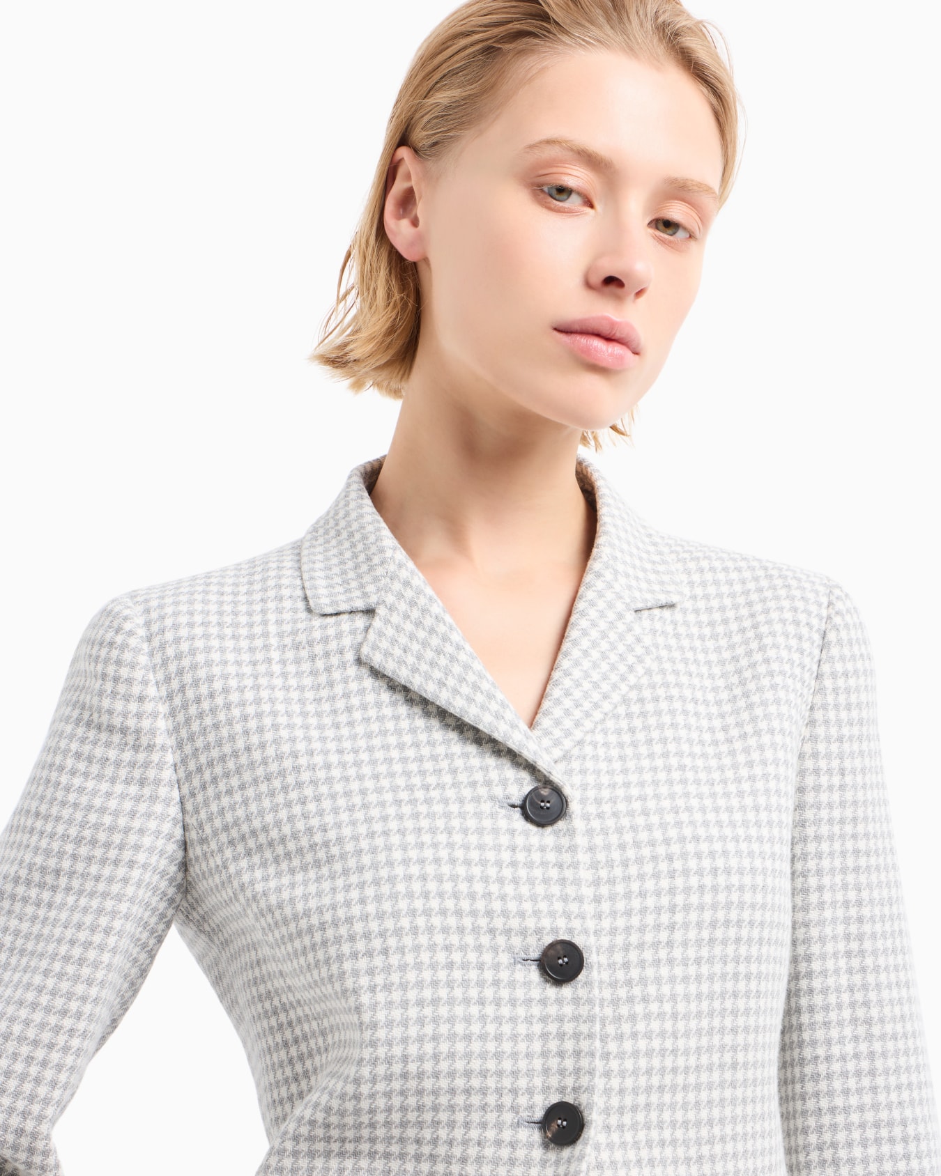 Icon jacket in houndstooth jacquard Slide 5