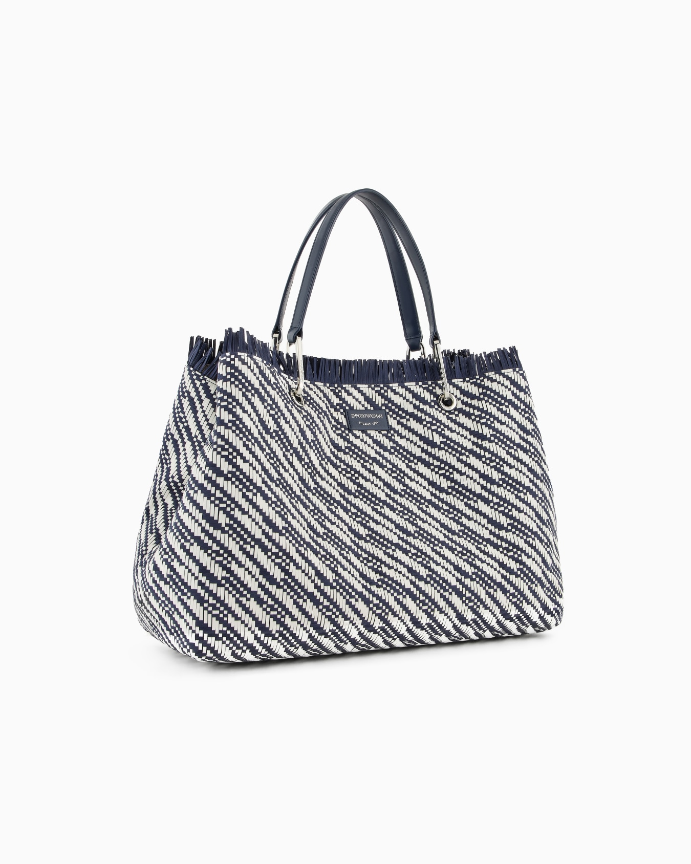 MyEA large basketweave shopper bag Slide 1