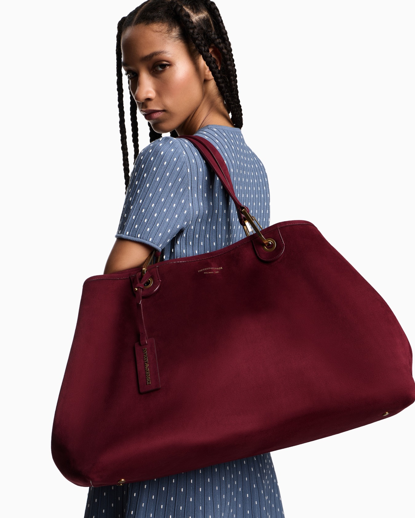 MyEA großer Shopper in Veloursleder-Look Folie 5