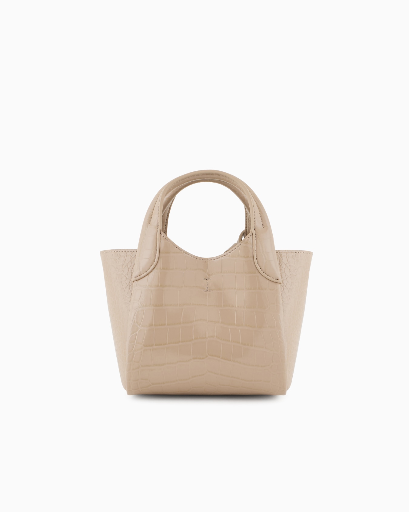 Small shopper bag with mock-croc finish and logo charm Slide 2