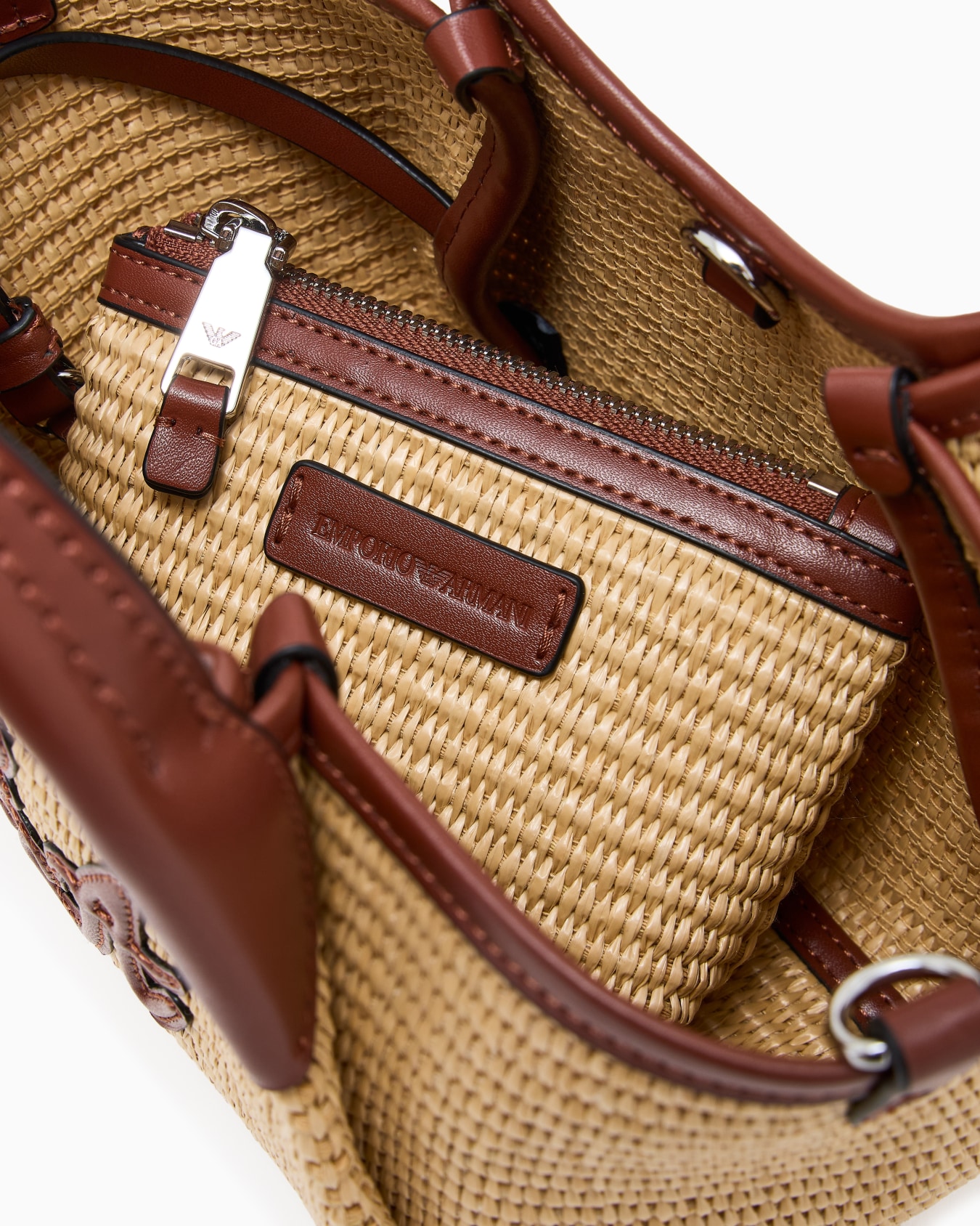 スモールショッパー ウーブンストロー EAロゴ スライドする 2