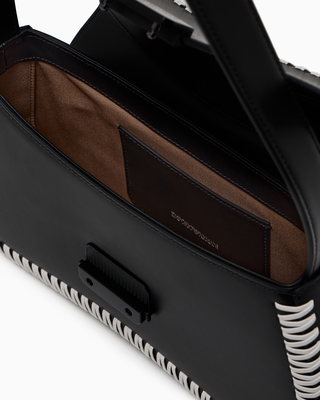 Sac à bandoulière en cuir tressé Diapositive 3