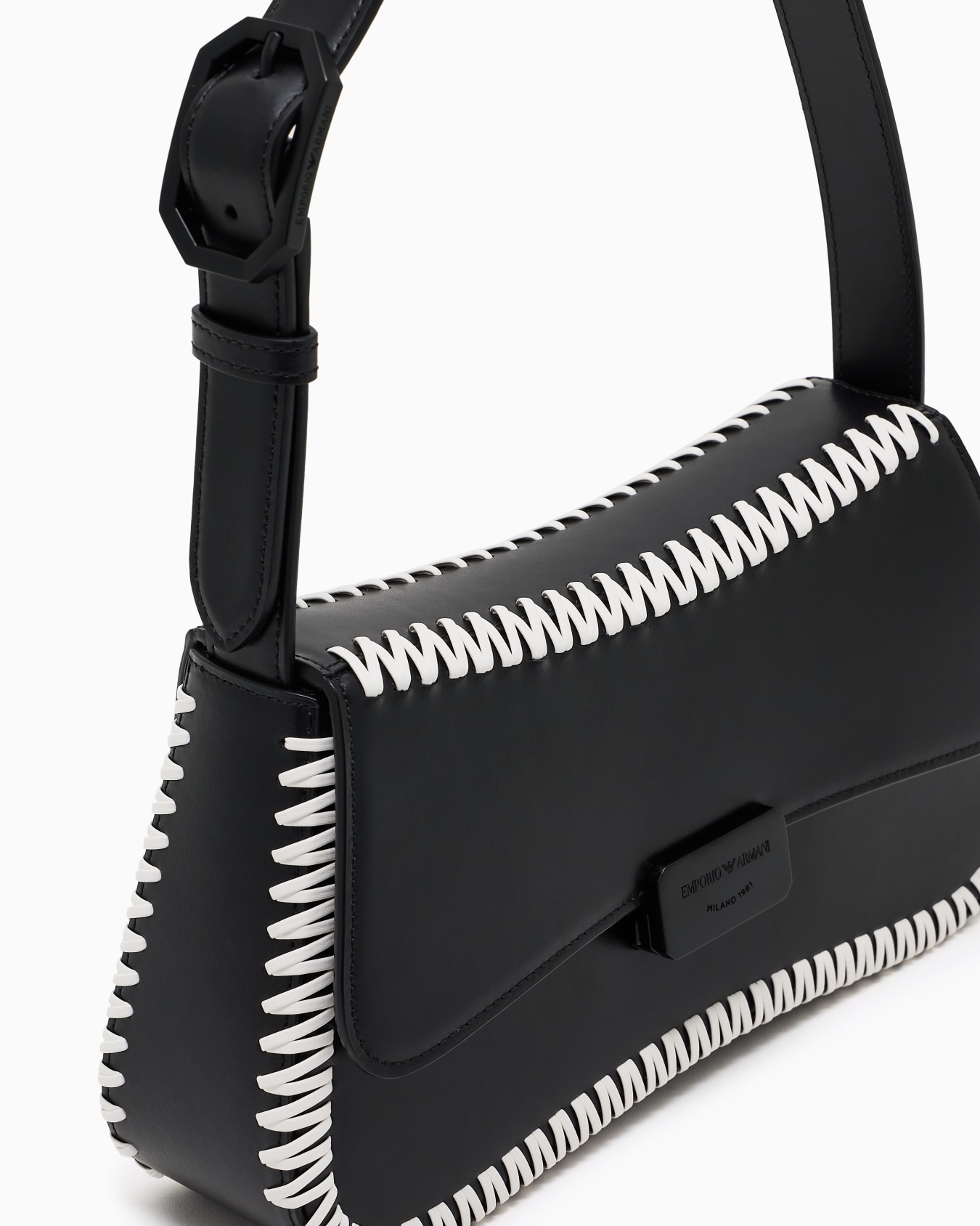 Sac à bandoulière en cuir tressé Diapositive 4