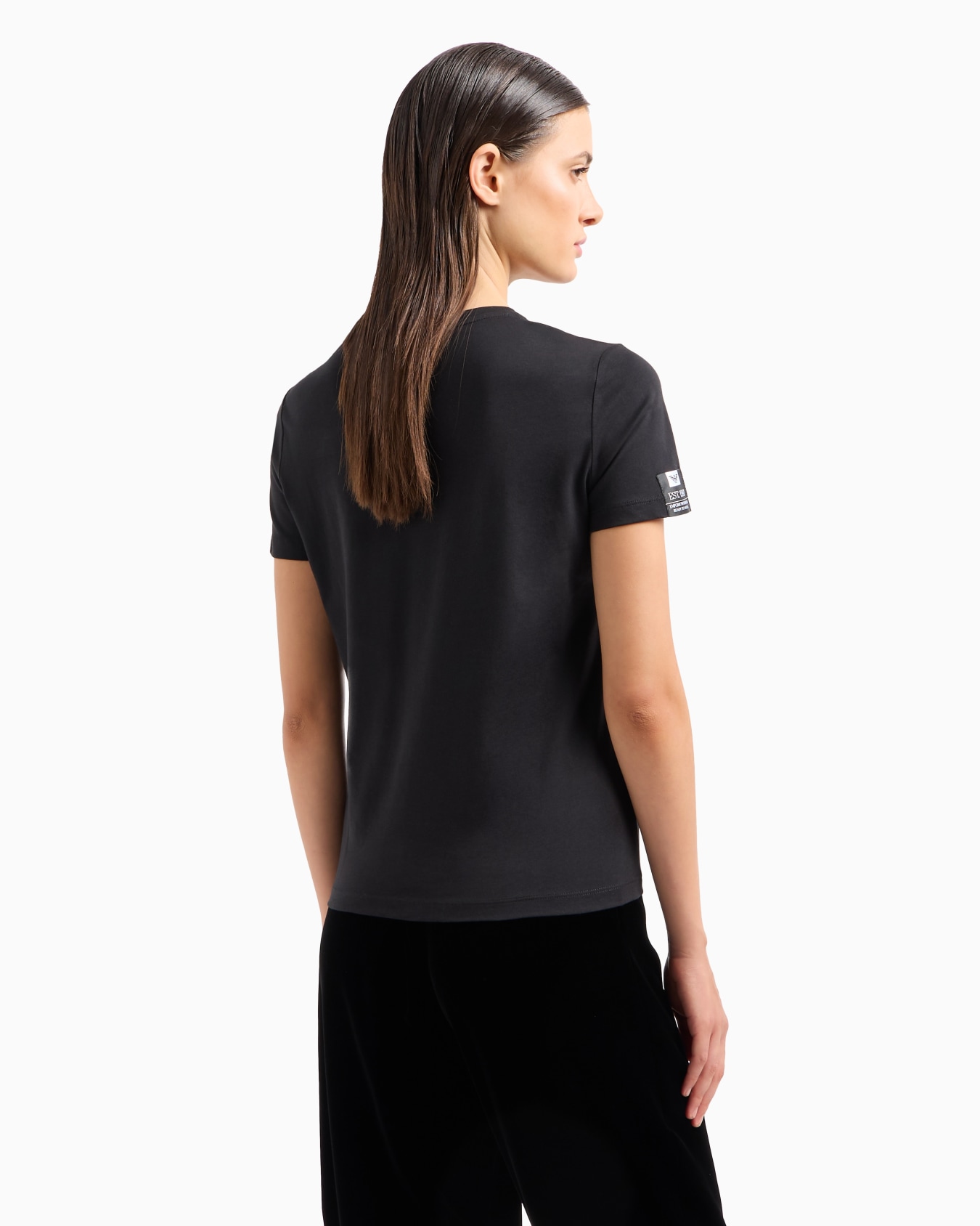 Camiseta de punto Supima con estampado fotográfico Mr Armani Icon Diapositiva 2