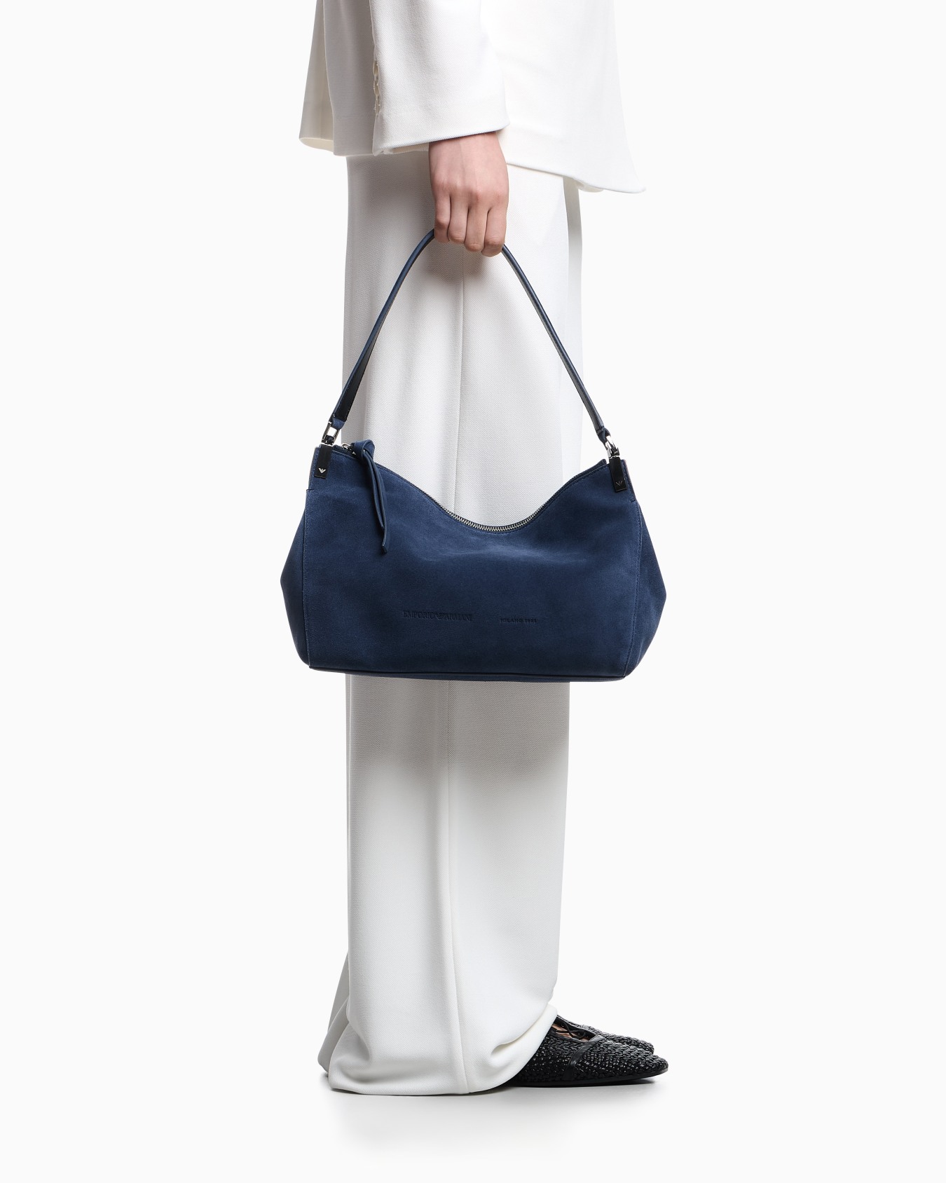 Bolso de mano mediano en ante Diapositiva 6