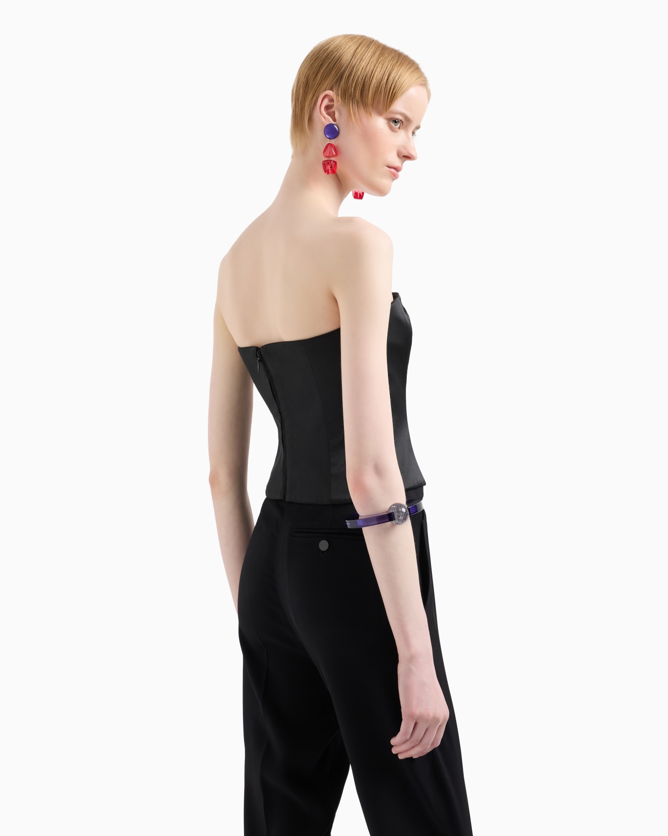 Satin bustier top Slide 2